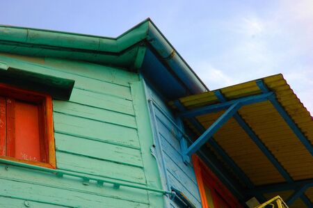 Caminito, La Boca, Buenos Aires, Argentinaの写真素材