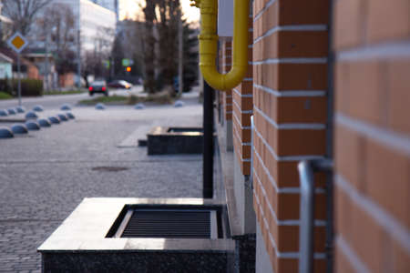 Kharkov, Ukraine - March 27, 2020 : beautiful part of the street in the historical part of the city. Perspectiveのeditorial素材