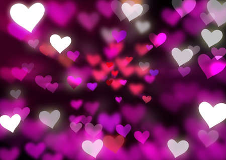 Blurred Heartsの写真素材
