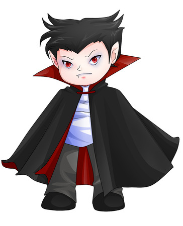 Cute cartoon illustration of Draculaの写真素材