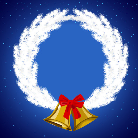Holiday background with Christmas decoration and ornamentのイラスト素材