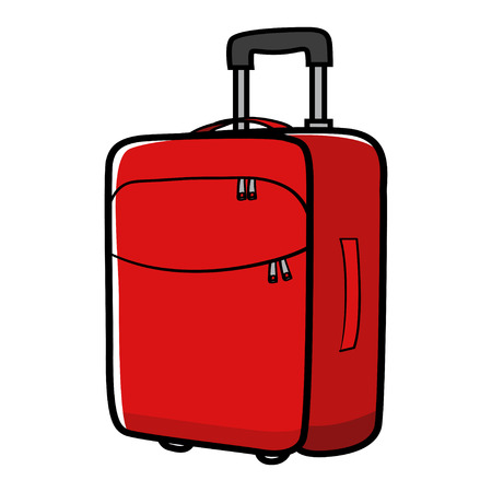 Graphic illustration of a travel bagのイラスト素材