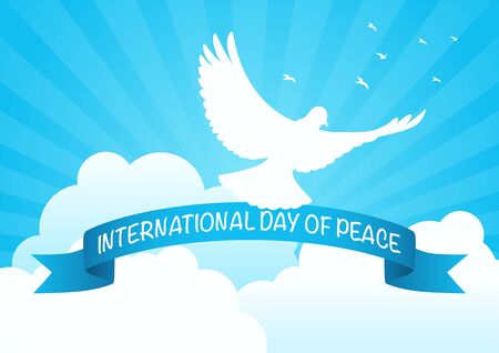 International Day of Peace symbol for web banner or icon.のイラスト素材