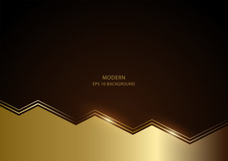Dark gold luxury abstract background, vector illustrationのイラスト素材