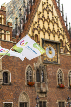 Wroclaw Poland - 17 June 2017: Started the world games in Wroclaw Polandのeditorial素材