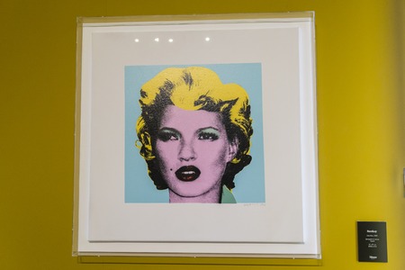Amsterdam Nederland 23 July 2017: Moco Museum - Banksy Amsterdam Exhibitionのeditorial素材