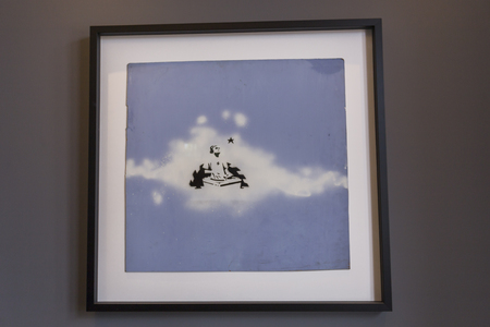 Amsterdam Nederland 23 July 2017: Moco Museum - Banksy Amsterdam Exhibitionのeditorial素材