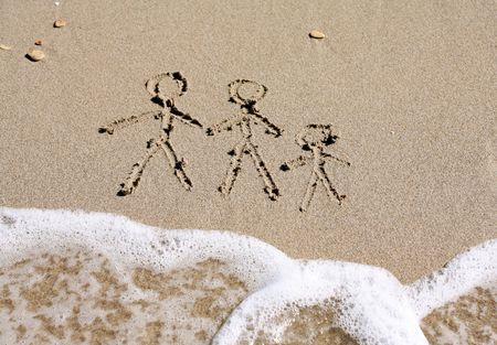 family drawingの写真素材