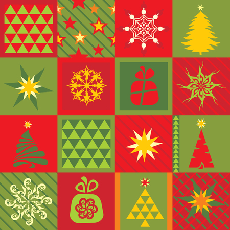 christmas seamlessのイラスト素材