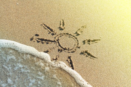 sun drawingの写真素材