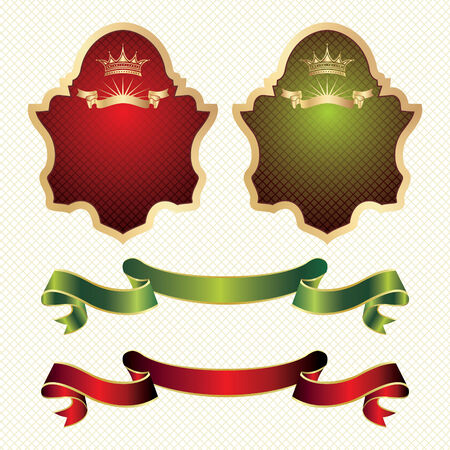 set of design elementsのイラスト素材