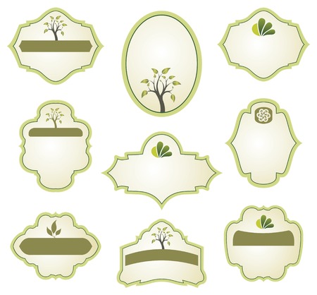 set of labelsのイラスト素材