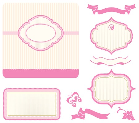 set of design elements のイラスト素材