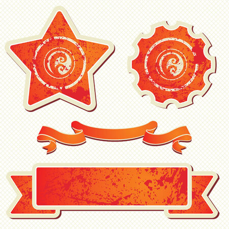 set of design elements のイラスト素材