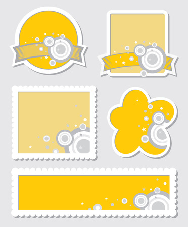 set of design elements のイラスト素材
