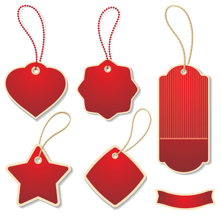 set of  tagsのイラスト素材