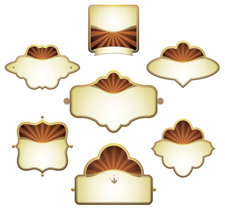 set of labelsのイラスト素材