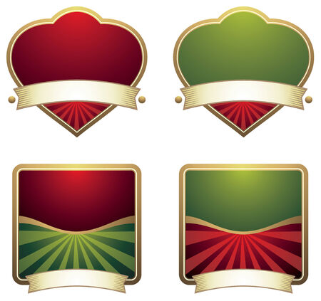 set of labelsのイラスト素材