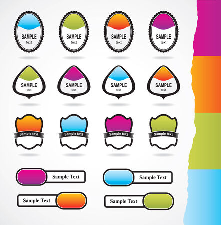 set of design elements のイラスト素材