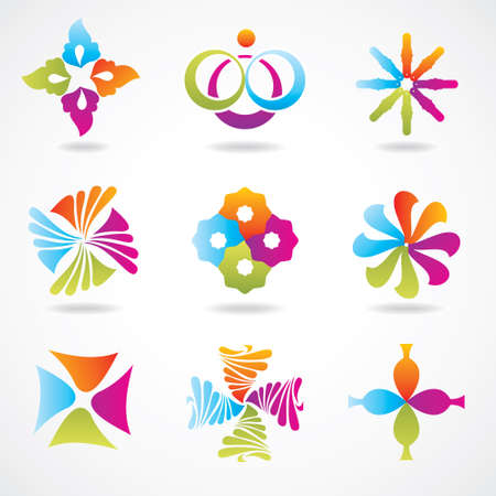 set of design elements のイラスト素材