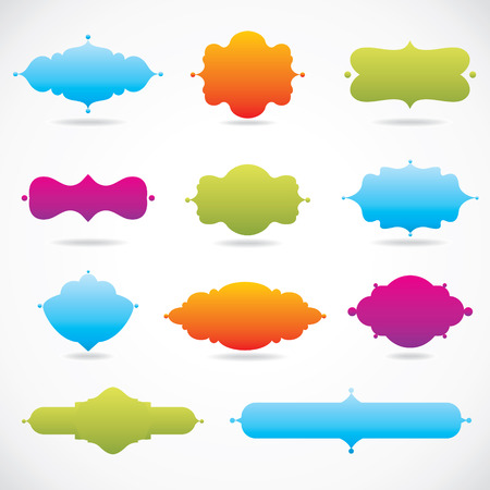 set of design elements のイラスト素材