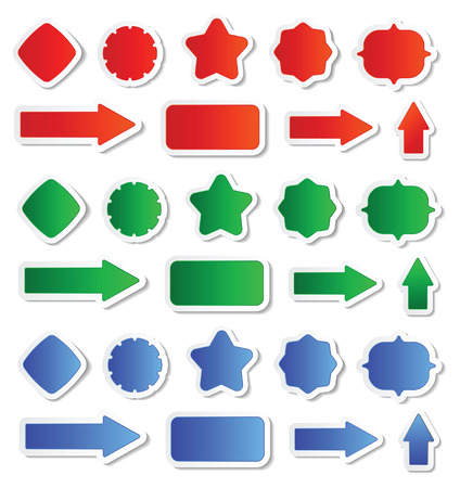 set of label design elementsのイラスト素材
