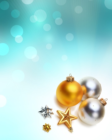 soft background with christmas ballの写真素材