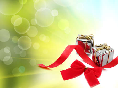 christmas background with gift boxの写真素材