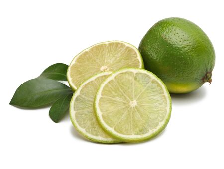 lemon and leafの写真素材