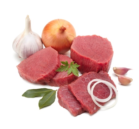 raw meatの写真素材