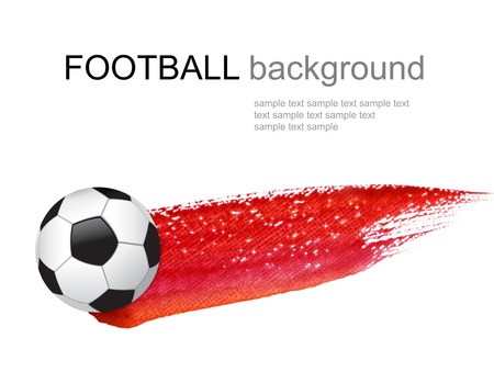 soccer football and paint scratchの写真素材