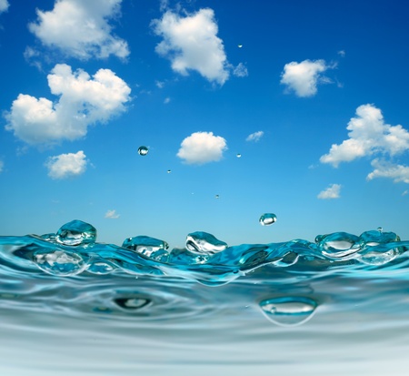 water and sky  の写真素材