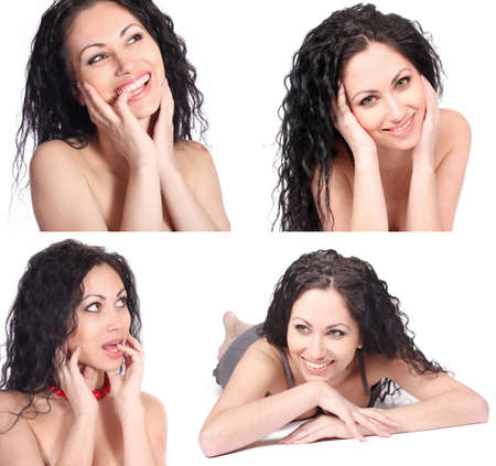 beautiful woman setの写真素材