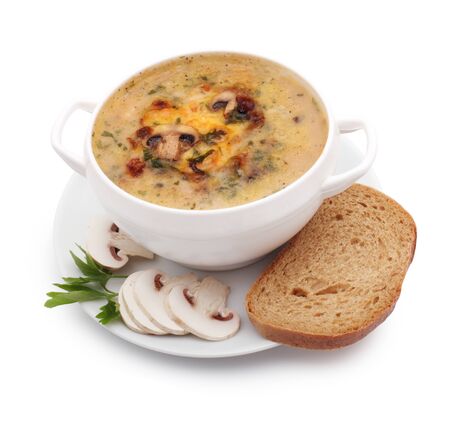 mushroom soupの写真素材