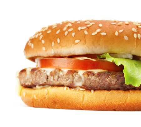 hamburger closeupの写真素材