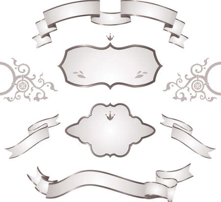 set of design elementsのイラスト素材