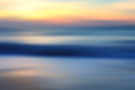 Abstract blur sunset nature background. Soft focus. Watercolor paper overlay.の写真素材