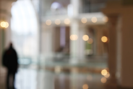 De-focuses business center interior. Blur background.の写真素材