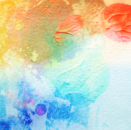 Abstract acrylic and watercolor painted background. Texture paper.の写真素材
