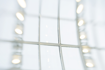 De-focuses business center interior. Blur background. Made with lensbaby.の写真素材