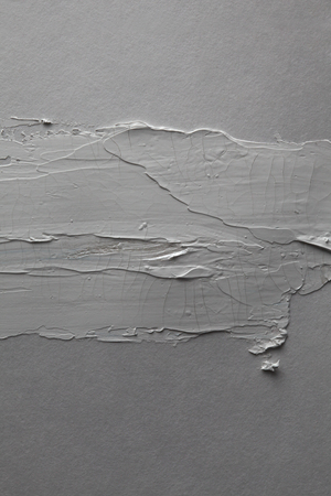 brush stroke on gray empty wall