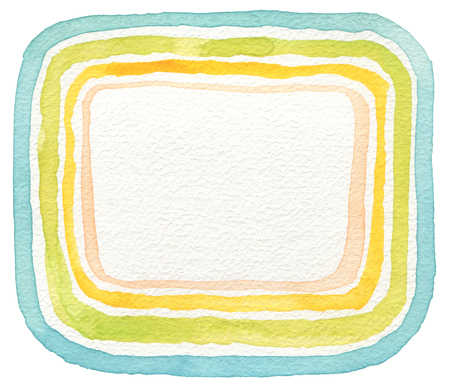 Abstract acrylic and watercolor frame painted background. Texture paper.の写真素材