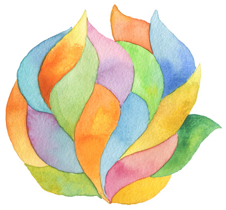 Abstract acrylic and watercolor brush strokes painted background. Texture paper.の写真素材