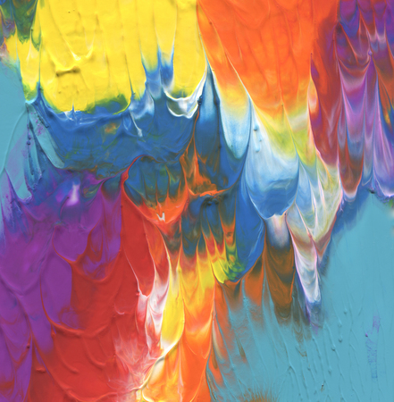 Abstract acrylic and watercolor brush strokes painted background.