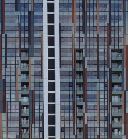 Abstract glass window architecture build backgroundの写真素材