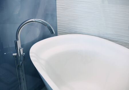 Faucet in the bath room interior