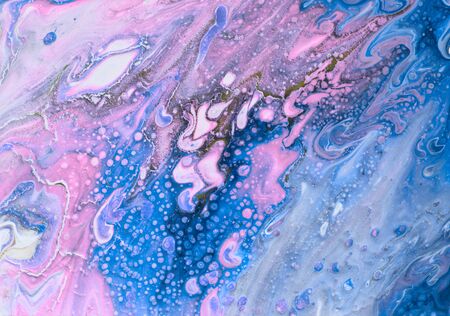 Marble texture. Acrylic colors. Colorful blots. Abstract background. 