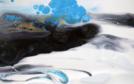 Acrylic colors. Colorful blots. Abstract background. Marble texture. 