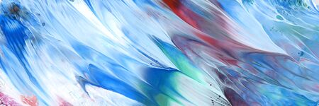 Abstract acrylic and watercolor smear painting.