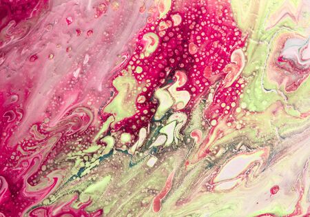Marble texture. Acrylic colors. Colorful blots. Abstract background.の写真素材